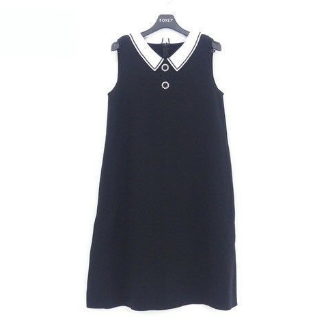 フォクシーTwiggy Knit Dress 39946襟付きワンピース